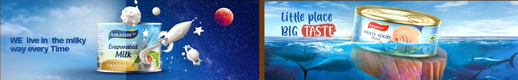 Amazon Evaporated Milk & White Solid Tuna